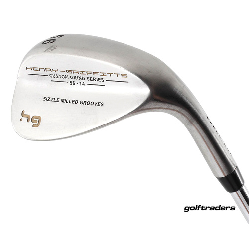 Henry Griffitts CGS Sizzle Milled Sand Wedge 56º Steel Wedge New Grip M2608