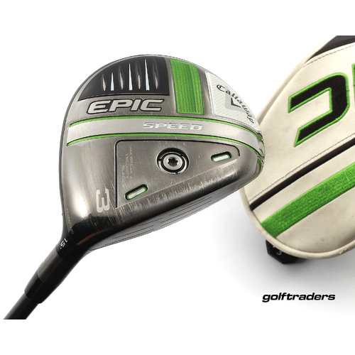 Callaway Epic Speed 3 Fairway Wood 15º Graphite Regular Cover New Grip M2626