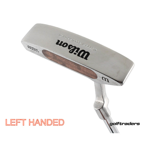 Wilson Copper Accuracy III Blade Putter 35.5" Left Handed New Grip M2686
