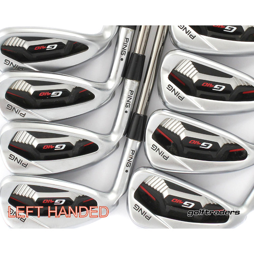 Ping G410 Black Dot Irons 4-PW, SW Graphite Seniors Flex LH +1" Longer M2700