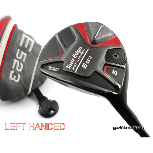 Tour Edge Hot Launch E523 5 Wood 18º Graphite Regular Flex Cover LH M2726