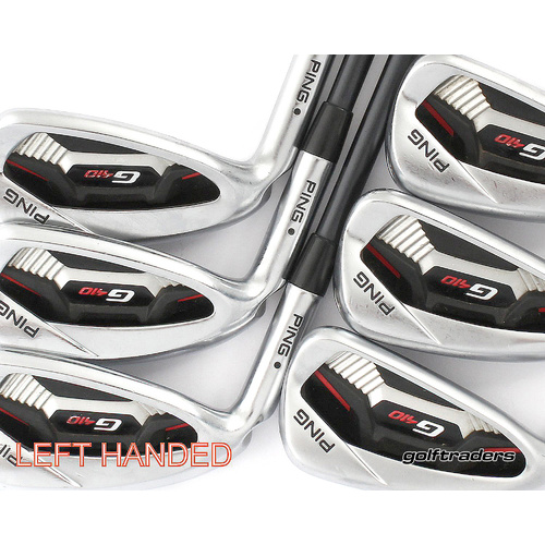 Ping G410 Black Dot Irons 5-PW Graphite Regular Left Handed New Grips M2731