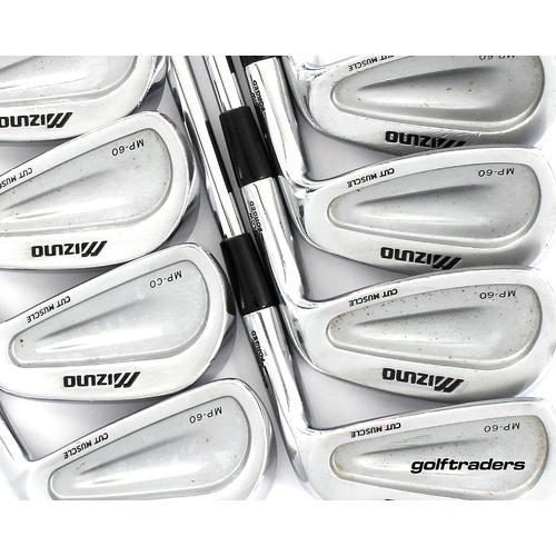 Mizuno MP-60 Forged Irons 3-PW Steel Stiff Flex New Grips M2734