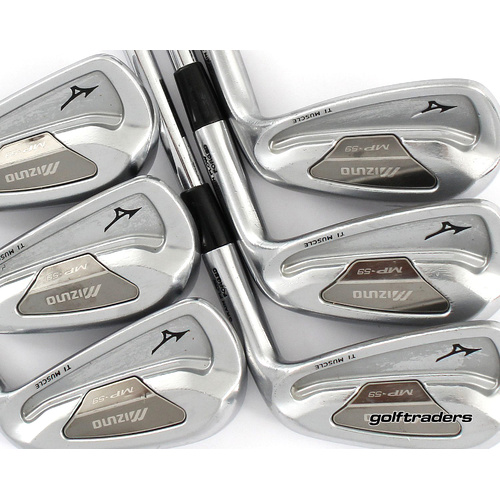 Mizuno MP-59 Ti Muscle Irons 5-PW Steel Stiff Flex New Grips M2753