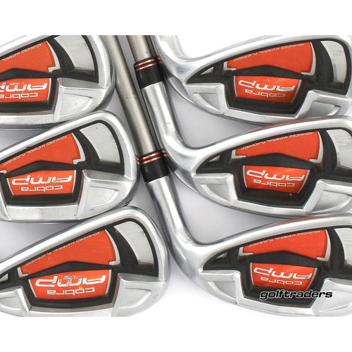 Cobra Amp Irons 5-PW Graphite Regular Flex New Grips M2755