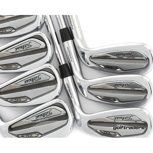 Titleist Forged T100 Irons 5-PW, GW Steel Stiff Flex New Grips M2772