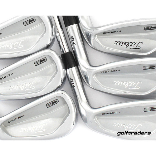 Titleist Forged CB 718 Irons 5-PW Steel Stiff Flex New Grips M2775