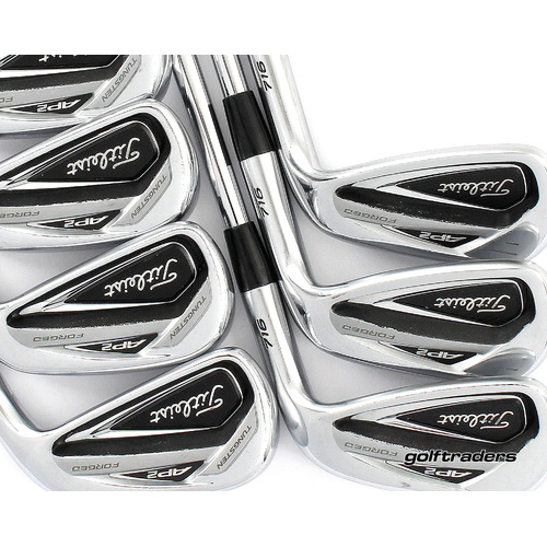 Titleist Forged AP2 716 Irons 4-PW Steel Stiff Flex New Grips M2776