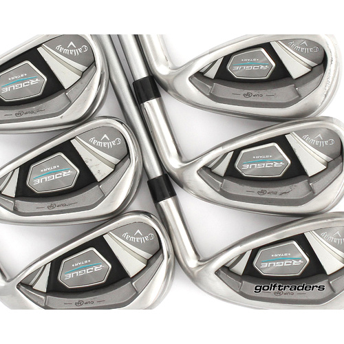 Callaway Rogue Star Irons 5-PW Graphite Regular Flex +0.5" Longer M2783