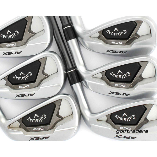 Callaway Forged Apex DCB Irons 5-PW Graphite Regular Flex New Grips M2784