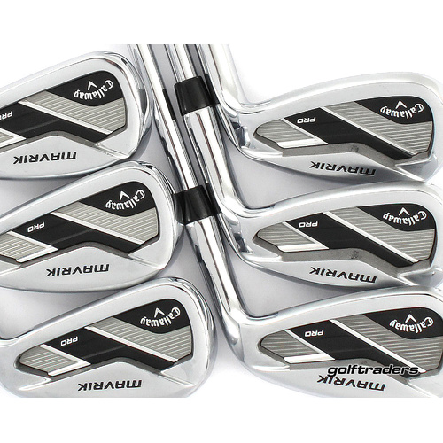Callaway Mavrik Pro Irons 5-PW Steel Stiff Flex New Grips M2785