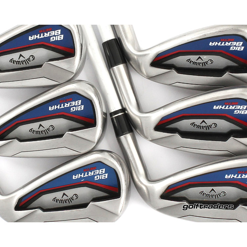 Callaway Big Bertha Beta Irons 5-PW Graphite Regular Flex +0.5" Longer M2815