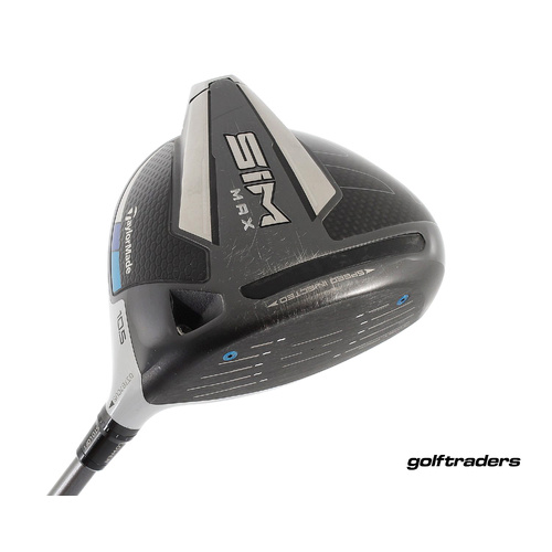 Taylormade Sim Max Driver 10.5º Graphite Stiff Regular Flex New Grip M2916
