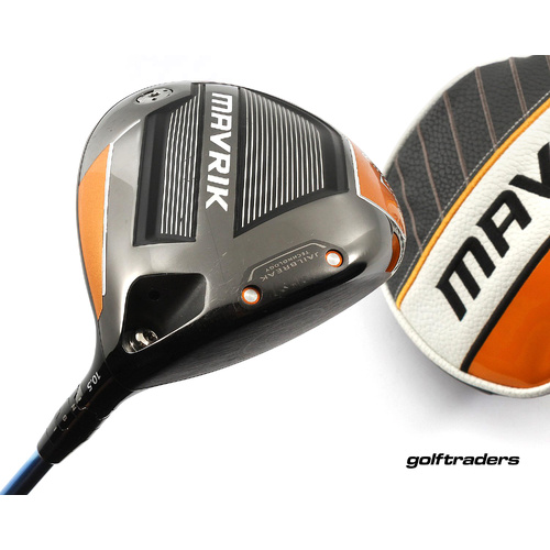 Callaway Mavrik Driver 10.5º Graphite Stiff Flex Cover New Grip M2957