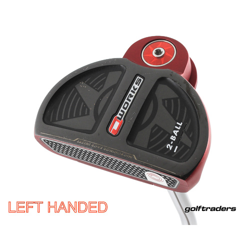 Odyssey O Works Red 2 Ball Mallet Putter 34.5" Steel Left Handed M3269