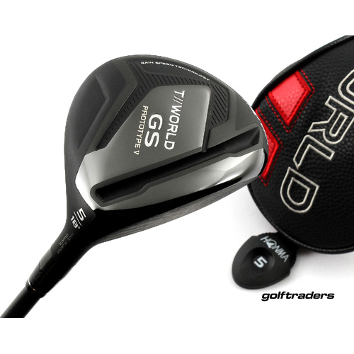 Honma Tour World GS Prototype V 5 Wood 18º Graphite Stiff Flex Cover M3412