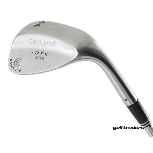 Cleveland RTX 588 Rotex 2.0 Chrome Flop Wedge 64.08 Steel Wedge Flex M3511