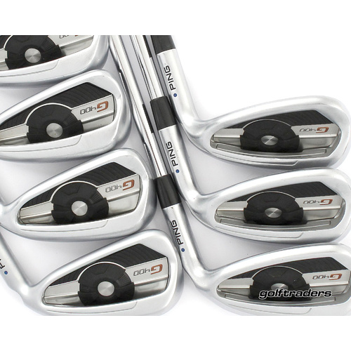 Ping G400 Blue Dot Irons 5-PW, GW Steel Regular Flex New Grips M3585