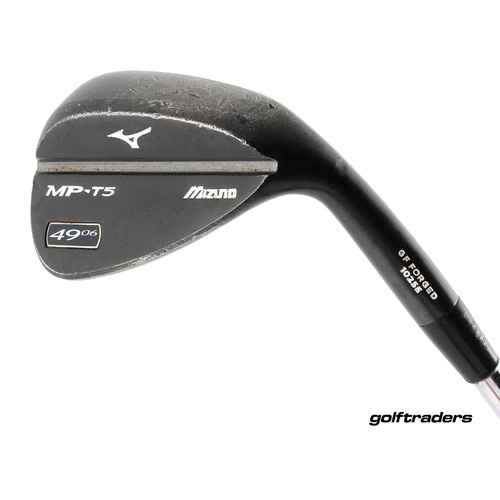 Mizuno MP-T5 Black Ion Gap Wedge 49.06 Steel Stiff Flex New Grip M3637