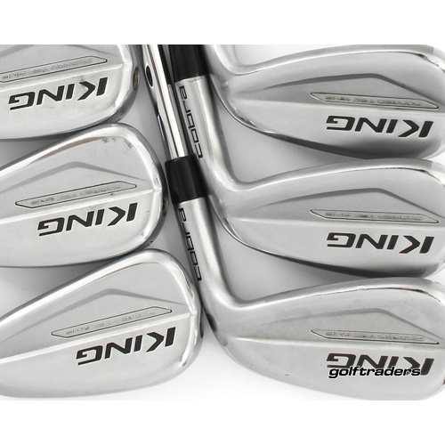 Cobra King Forged Tec One Length Irons 5-PW, GW Steel Stiff New Grips M3717