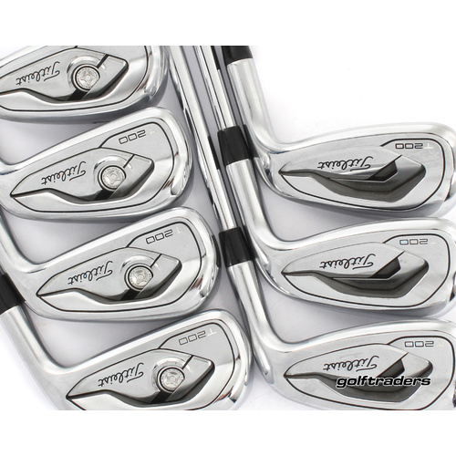 Titleist 2019 T200 Irons 4-PW Steel Stiff Flex New Grips +1 " Longer M38