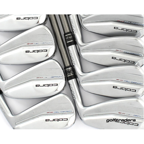 Cobra King 2022 Forged Tec One Length Irons 4-PW, GW SteelFiber Stiff M3832