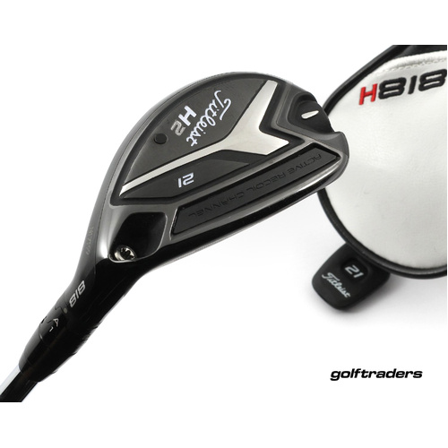 Titleist 818 H2 Hybrid 21º Steel Stiff Flex Cover New Grip M3855