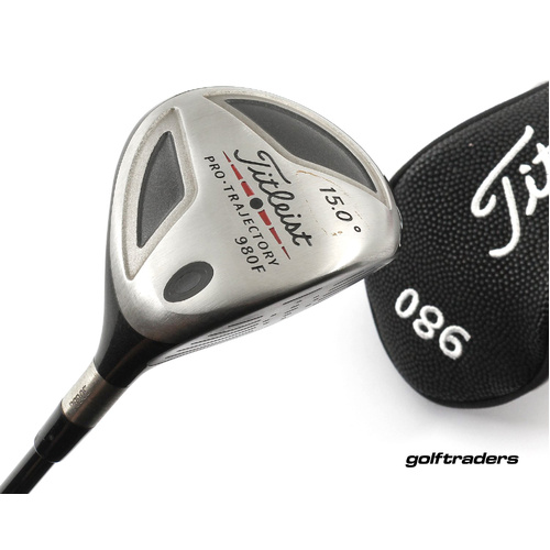 Titleist Pro Trajectory 980F 3 Wood 15º Graphite Regular Flex Cover M3945