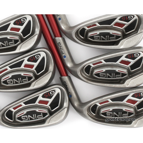Ping G15 Blue Dot Irons 5-PW Graphite Regular Flex M3949