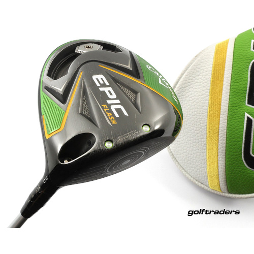 Callaway Epic Flash Driver 9º Graphite Stiff Flex Cover New Grip M3961