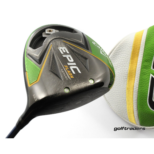 Callaway Epic Flash Star Driver 10.5º Graphite Stiff Cover New Grip M4005