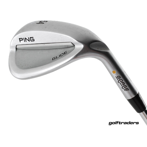 Ping Glide Gorge Yellow Dot Sand Wedge 54º SS Steel Wedge Flex New Grip M4079