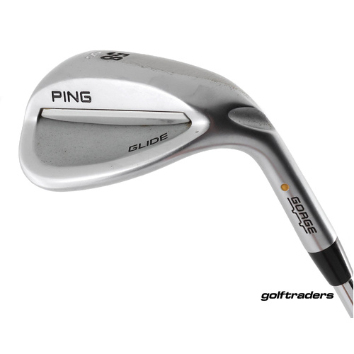 Ping Glide Gorge Yellow Dot Lob Wedge 58º SS Steel Wedge Flex New Grip M4080