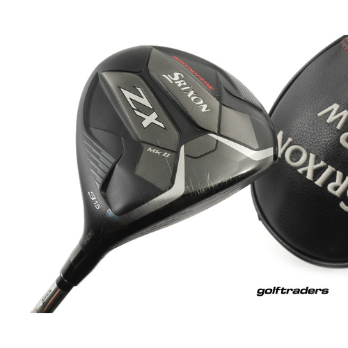 Srixon ZX MKII 3 Fairway Wood 15º Graphite Stiff Flex Cover New Grip M4093