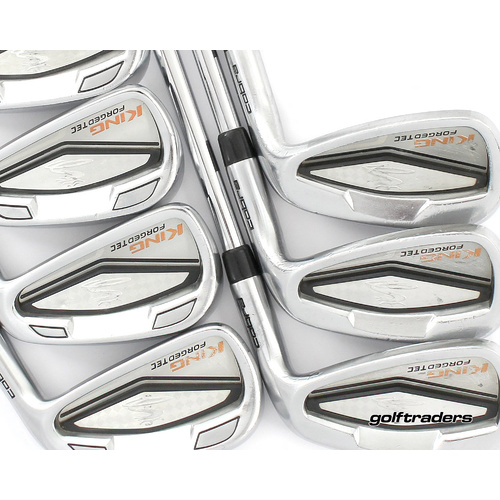 Cobra King Forged Tec Irons 4-PW Steel Regular Flex New Grips M4094