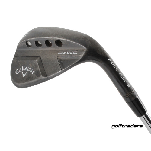 Callaway Jaws Raw Black Full Toe Lob Wedge 60.10 Steel Wedge New Grip M4217