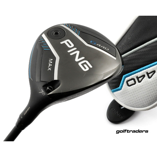 Ping G440 MAX 7 Fairway Wood 21º Graphite Stiff Flex Cover New Grip M4222