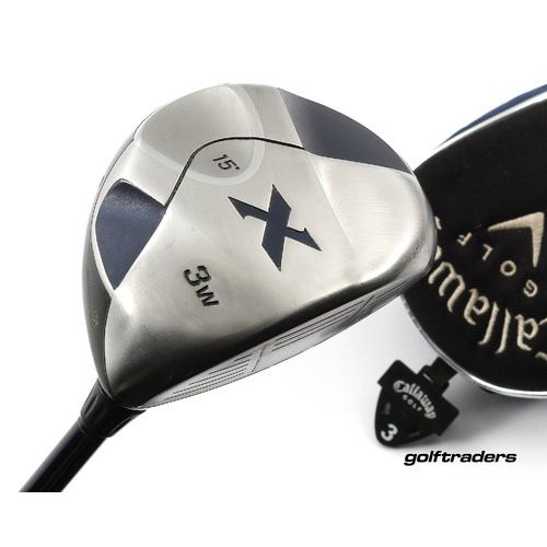 Callaway Hyper X 3 Fairway Wood 15º Graphite Regular Cover New Grip M4297