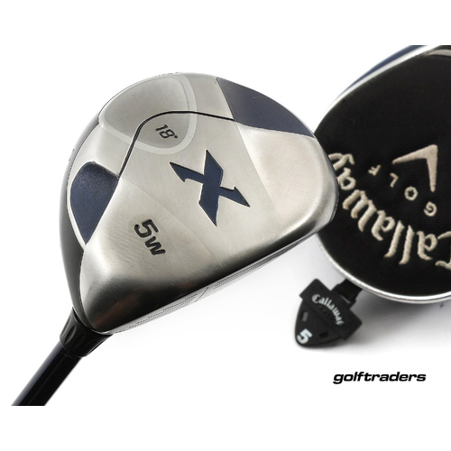 Callaway Hyper X 5 Fairway Wood 18º Graphite Regular Cover New Grip M4298