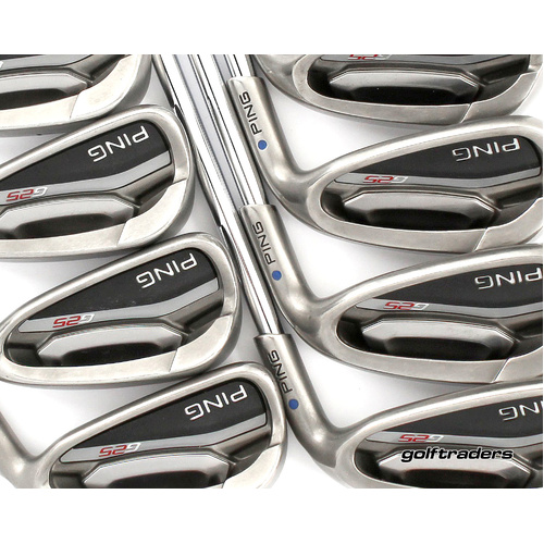 Ping G25 Blue Dot Irons 4-PW, GW Steel Stiff Flex New Grips M4316