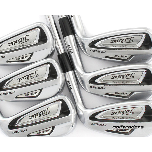 Titleist AP2 714 Forged Irons 5-PW Steel Stiff Flex New Grips M4330