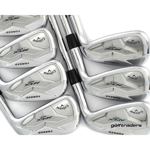 Callaway Apex Pro 19 Forged Irons 4-PW Steel Stiff Flex New Grips M4334