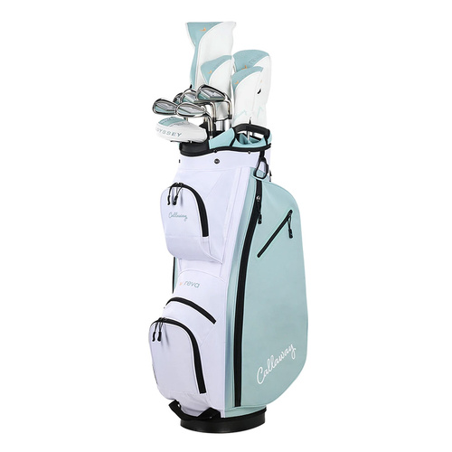 Callaway Ladies 2026 Reva 11 Piece Golf Package - Peach / Surf M4359