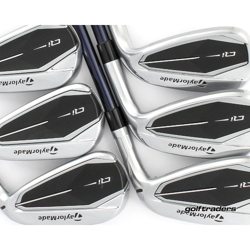 Taylormade Qi Irons 5-PW Graphite Stiff Flex New Grips +0.5" Longer M4378
