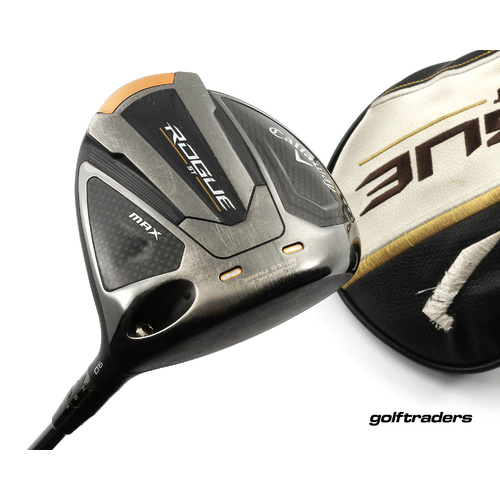 Callaway Rogue ST Max Driver 9º Graphite Stiff Flex Cover New Grip M4428