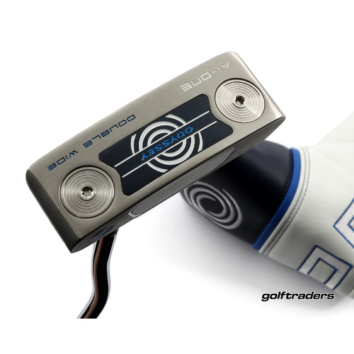 Odyssey Ai-One Silver Double Wide DB Putter 34" Stroke Lab Cover M4507