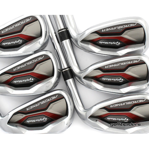 Taylormade AeroBurner Irons 5-PW Steel Regular Flex New Grips M4587
