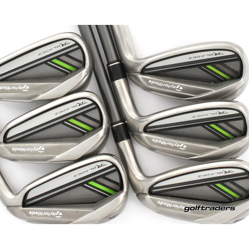 Taylormade RBZ Rocketballz Irons 5-PW Graphite Regular Flex New Grips M4592