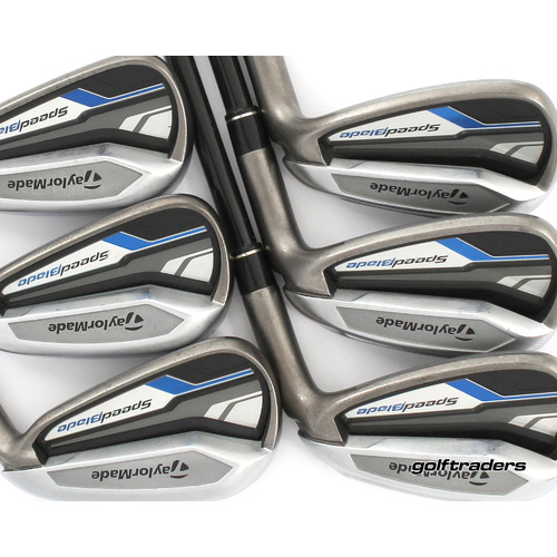 Taylormade SpeedBlade Irons 5-PW Graphite Reg New Grips +0.5" Longer M4611