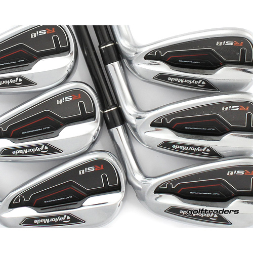 Taylormade RSi1 Irons 5-PW Graphite Regular Flex New Grips +0.5" Longer M4623